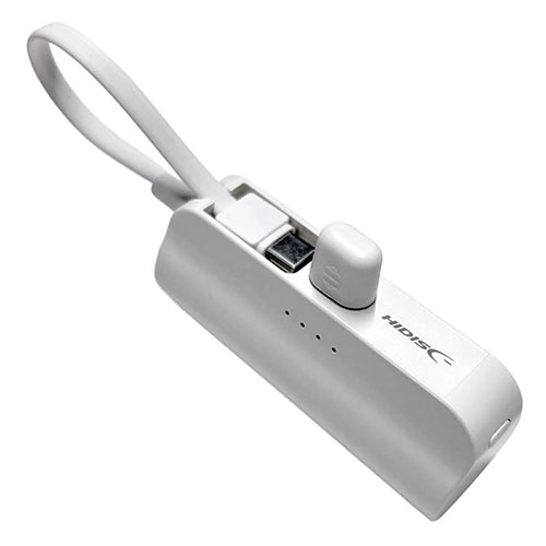磁気研究所 HD2-MBTCD5000WH [直挿しモバイルバッテリー 5000mAh ホワイト]