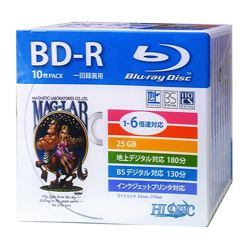 磁気研究所 HDBD-R6X10SCX5 [【10P×5セット】 BD-R 録画用5mmスリムケース]