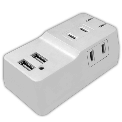 磁気研究所 HDUTTC3U2WHX5 [【5個セット】 スマホタブレット充電対応 急速充電3.4A USB2ポート付3個口タップ]