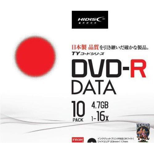磁気研究所 TYDR47JNP10SC [DVD-R データ用 高品質 10枚入]