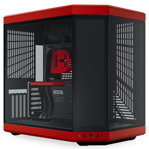 HYTE 14.9" Y70 Touch Infinite BlackCherry [E-ATX PCケース パノラマガラス＆14.9型マルチタッチ2.5K液晶搭載]