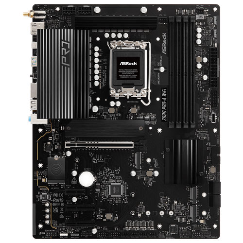 ASRock Z890 Pro-A WiFi [マザーボード Intel Z890/LGA1851/DDR5/Thunderbolt 4/2.5GbE/Wi-Fi 6E/ATX]