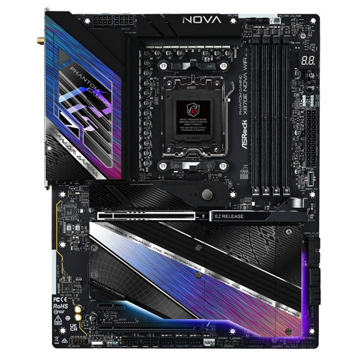ASRock X870E Nova WiFi [マザーボード AMD X870E/Socket AM5/DDR5/USB4/5GbE/Wi-Fi 7/ATX]
