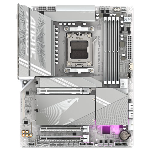 ギガバイト X870 AORUS ELITE WIFI7 ICE [マザーボード AMD X870/Socket AM5/DDR5/USB4/2.5GbE/Wi-Fi 7/ATX]