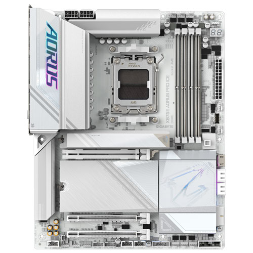 ギガバイト X870E AORUS PRO ICE [マザーボード AMD X870E/Socket AM5/DDR5/USB4/2.5GbE/Wi-Fi 7/ATX]