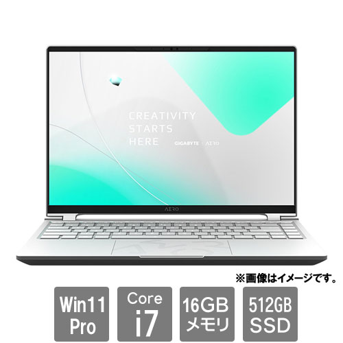 GIGABYTE(ノートPC) AERO 14 OLED BMF-H2JPBB3SP [i7-13620H/16GB/512GB/14型 QHD+/TBT 4/Wi-Fi 6E/RTX 4050 Laptop/Win11 P]