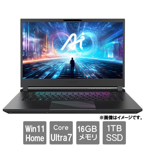GIGABYTE(ノートPC) AORUS 15 BKG-13JP754SH [Core Ultra 7 155H/16GB/1TB/15.6 QHD/TBT4/Wi-Fi 6E/RTX 4060 Laptop/Win11 H]