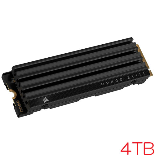 コルセア CSSD-F4000GBMP600EHS [4TB SSD MP600 ELITE with Heatsink M.2(2280) NVMe PCIe 4.0 x4 2400TBW 5年保証]