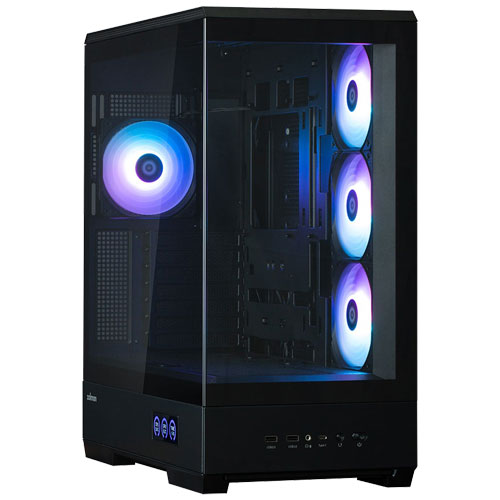 ZALMAN P50 DS BLACK [ATXミドルタワーケース ピラーレスデザイン 4×120mm ARGBファン搭載 ブラック]