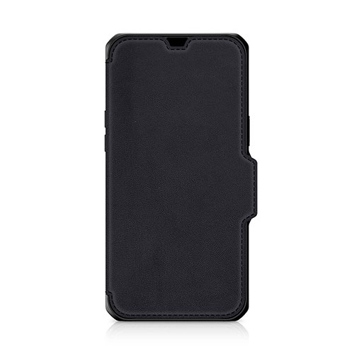 ITSKINS AP2X-HYBRF-BKRL [Hybrid Folio Leather for iPhone 13 Pro [Black with real leather]]