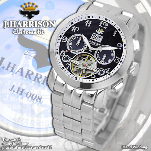 J.HARRISON JH-008BB [多機能付ビッグテンプ自動巻&手巻き]