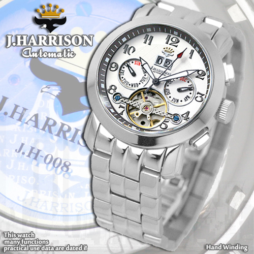 J.HARRISON JH-008WW [多機能付ビッグテンプ自動巻&手巻き]
