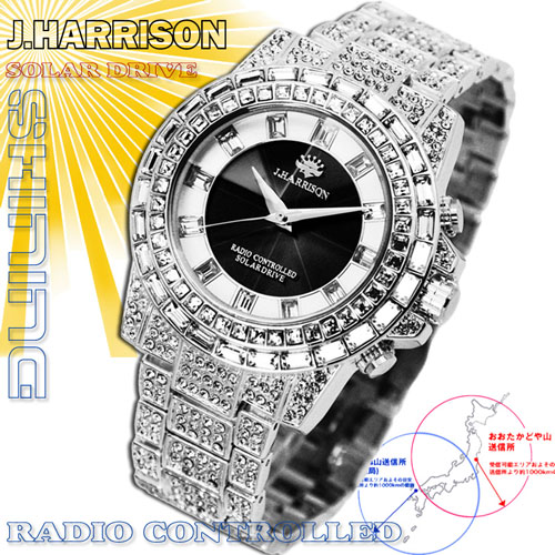 J.HARRISON JH-025SB [シャイニングソーラー電波時計]