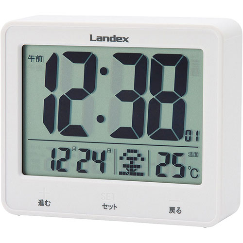 LANDEX K50509234 [LEDデジタル電波時計 タッチライトマスター]