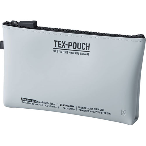 キングジム KJ-TXP100-GR [TEX-POUCH グレー]
