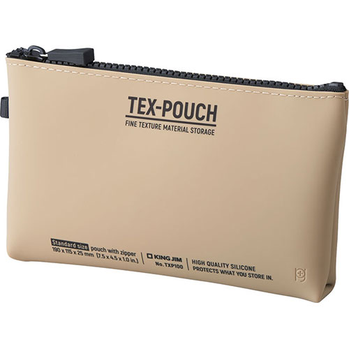 キングジム KJ-TXP100-BA [TEX-POUCH ベージュ]