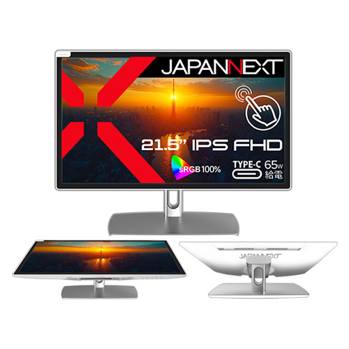 JAPANNEXT JN-IPS2152FHDR-C65W-FLD-T [タッチパネル液晶ディスプレイ 21.5型/ホワイト]