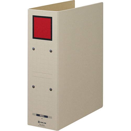 キングジム KJ-4078-RDX10 [【10個セット】保存ファイル ドッチ A4S 赤]