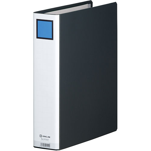 キングジム KJ-975GX-BKX10 [【10個セット】キングファイルG A4S 黒]