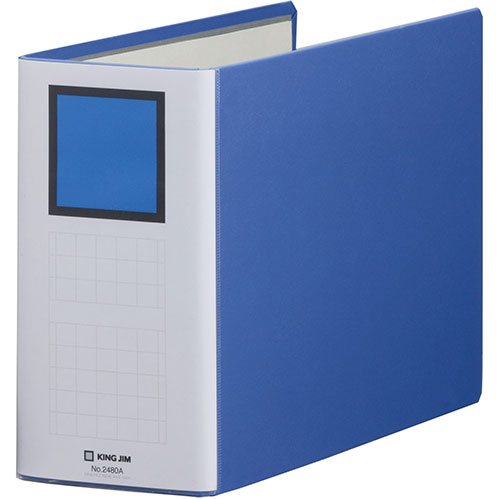 キングジム KJ-2480A-BLX5 [【5個セット】キングファイルSDDE A4E 青]