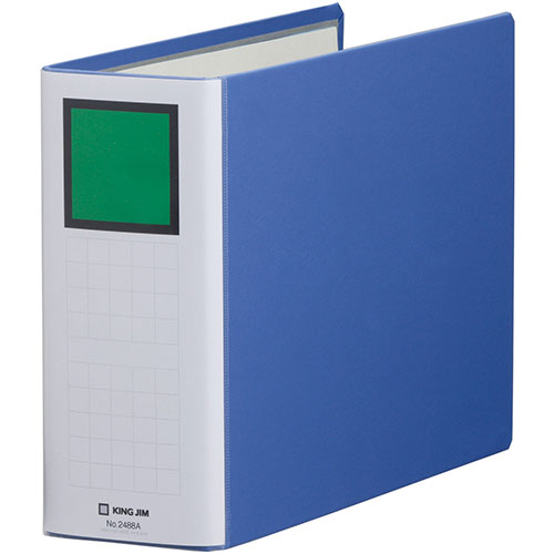 キングジム KJ-2488A-BLX5 [【5個セット】キングファイルSDDE A4E 青]