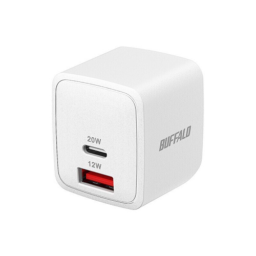 バッファロー（サプライ） BSACPD2010C2WH [PD20W対応AC充電器 C×1/A×1 2ポート ホワイト]