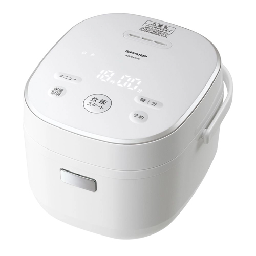 シャープ KS-CF05E-W [ジャー炊飯器 0.5～3合炊き ホワイト系]