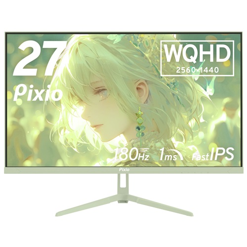 Pixio PX278WAVEMT-O [PX278 Wave Mint Green ゲーミングモニター 27インチ 180Hz WQHD FastIPS]