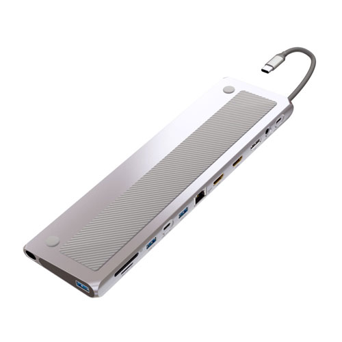AREA SD-CMULTIDX02 [ドッキングステーション PD100W対応 HDMI/DP/USB/LAN/カードリーダー/イヤホン端子]