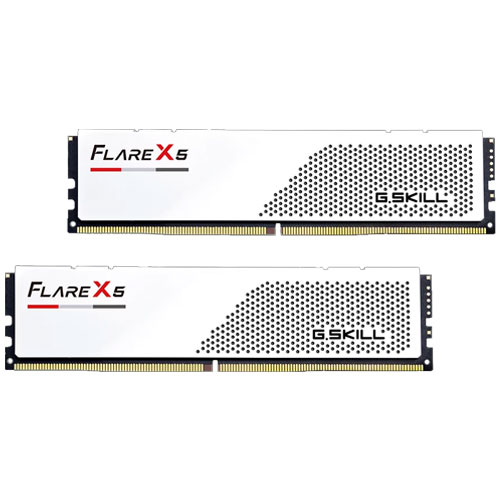 G.SKILL F5-6000J3636F32GX2-FX5W [Flare X5 (EXPO) 64GB (32GBx2) DDR5 6000 MT/s CL36-36-36-96 1.35V Wh]