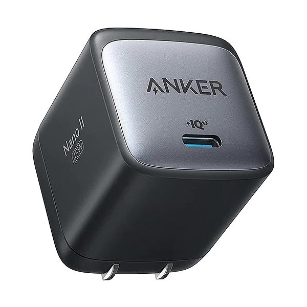 ANKER A2664N11 [Anker Nano II 45W (PD充電器 USB-C)【Anker GaN II採用/PD対応/PPS規格/PSE基準適合/折りたたみ式プラグ】 MacBook、iPad、iPhone、スマートフォン各種対応 (ブラック)]