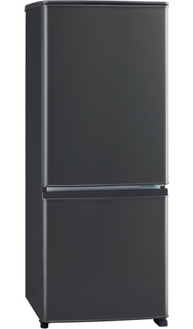 三菱電機 MR-P15K-H [冷蔵庫 ボトムフリーザー2ドア 146L マットチャコール]