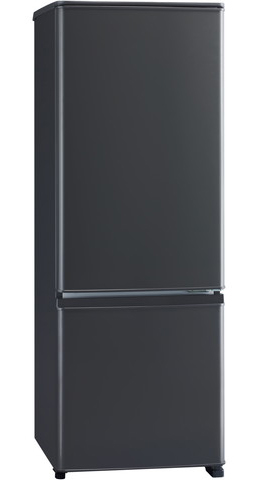 三菱電機 MR-P17K-H [冷蔵庫 ボトムフリーザー2ドア 168L マットチャコール]