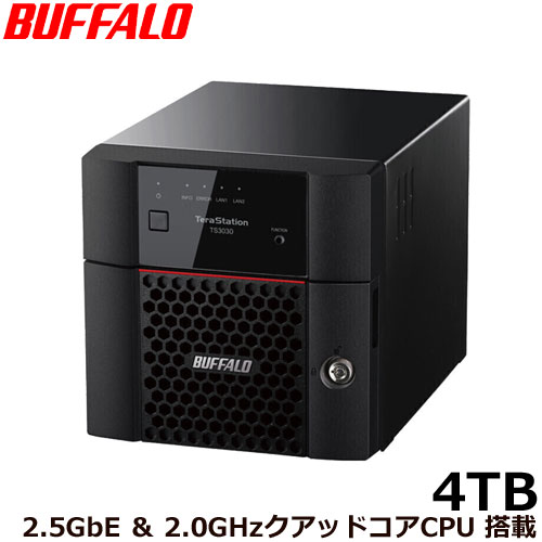 バッファロー TS3230DN0402 [TS3230DNシリーズ 2ベイデスクトップNAS 4TB]