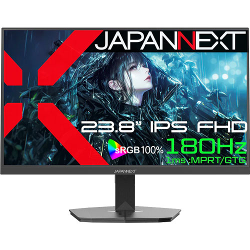 JAPANNEXT JN-Ei238G180F [ゲーミングディスプレイ 23.8型/1920×1080/ブラック]