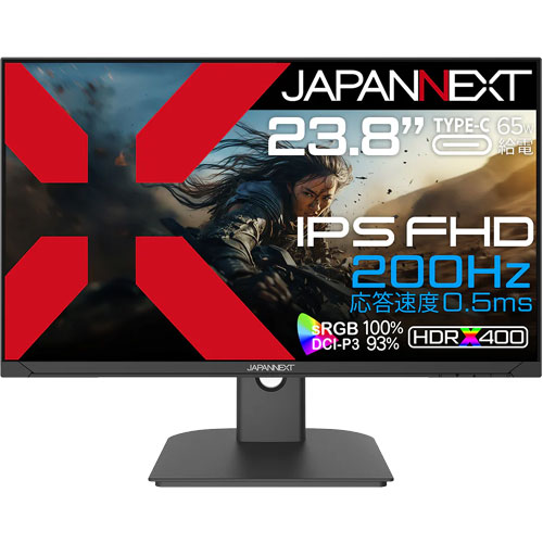 JAPANNEXT JN-IPS238G200F-C6 [ゲーミングディスプレイ 23.8型/1920×1080/ブラック]