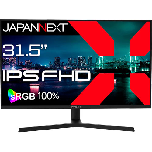 JAPANNEXT JN-IPS315F-HSP [液晶ディスプレイ 31.5型/1920×1080/ブラック]