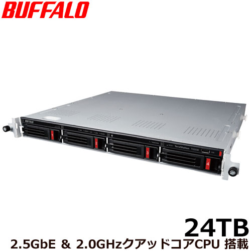 バッファロー TS3430RN2404 [TS3430RNシリーズ 4ベイラックマウントNAS 24TB]