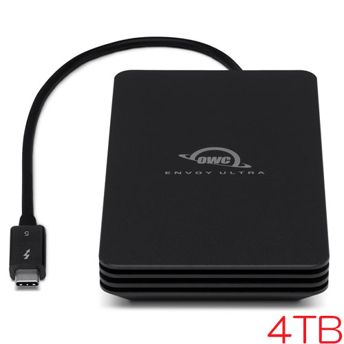 OWC OWCTB5ENVU04 [4TB ポータブルSSD Envoy Ultra Thunderbolt 5接続、IP66 防塵・防水 3年保証]