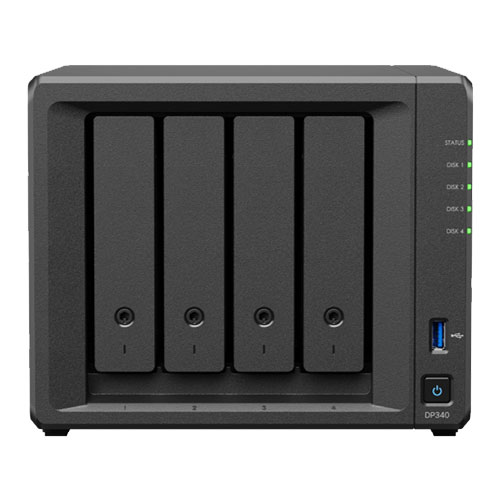 Synology DP340 [ActiveProtectアプライアンス 24TB 4ベイ NAS (AMD R1600 16GBメモリ 10GbE NIC拡張スロット)]