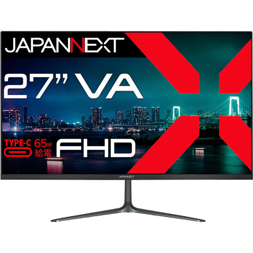 JAPANNEXT JN-V27FHD-C65W [液晶ディスプレイ 27型/1920×1080/ブラック]