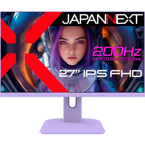 JAPANNEXT JN-IPS27G200F-PP [ゲーミングディスプレイ 27型/1920×1080/パープル]