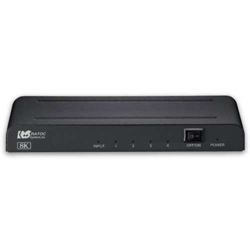 ラトックシステム RS-HDSP4-8K [8K対応 1入力4出力 HDMI分配器]