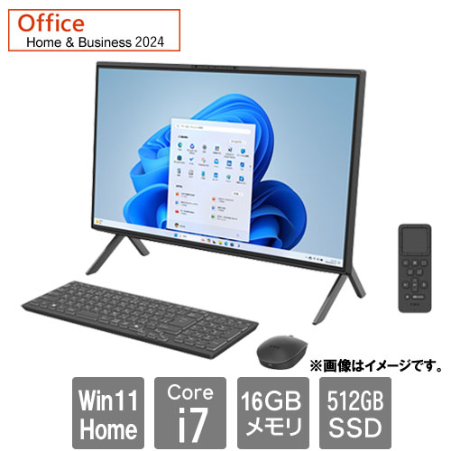 富士通 FMVF75K1BA [FMV F75-K1 (Core i7-1260P 16GB SSD512GB 23.8FHD SM Win11Home64 H&B2024 ブラック)]