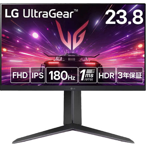 LG電子ジャパン LG Ultra Gear 24GS65F-B [液晶ディスプレイ 23.8型/1920×1080/ブラック]