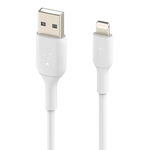 CAA001BT2MWH [USB-A to ライトニングPVCケーブル(2m) ホワイト]