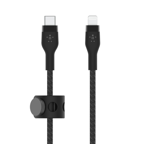 CAA011BT2MBK [USB-C to Lightning シリコンケーブル 2m ブラック]