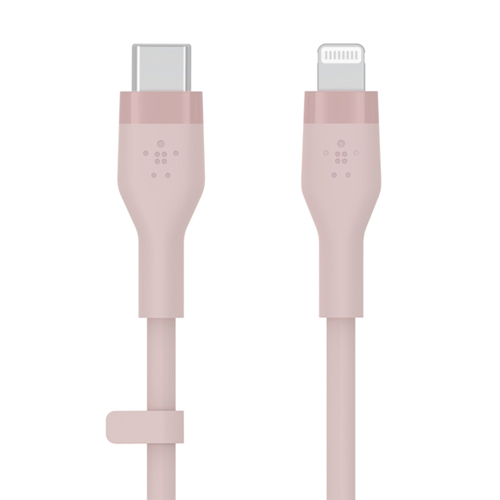 CAA009bt1MPK [BOOST↑CHARGE Flex USB-C to ライトニングケーブル ピンク 1m]