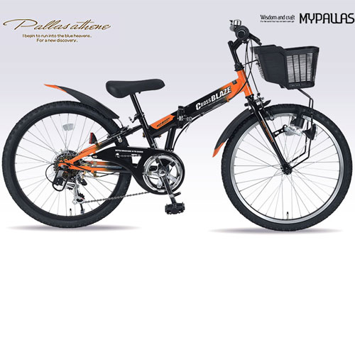 マイパラス MJ-822F-BK [折畳ジュニアMTB22・6SP ブラック]