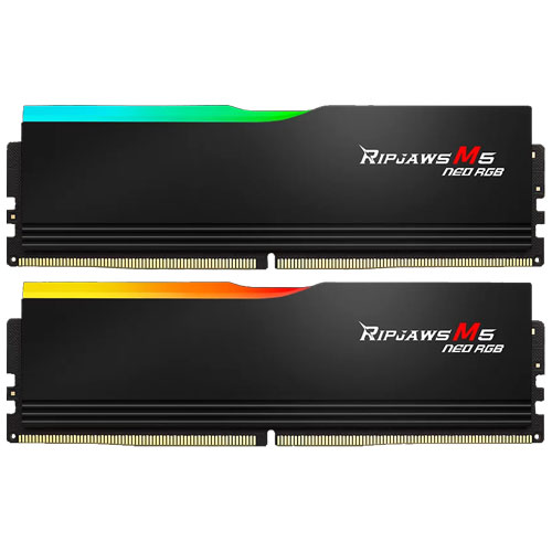 F5-6000J2836G32GX2-RM5NRK [Ripjaws M5 Neo RGB(EXPO) 64GB (32GBx2) DDR5 6000 CL28-36-36-96 1.40V Bk]